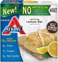 Atkins Snack Light Crispy Lemon Bar, 5 Barrinhas (Pack of 2)
