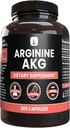 AAKG (365 קפסולות) No Magnesium Or Rice Fillers, Always Pure, Lab מאומתת