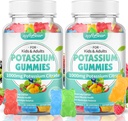 Clous d'ós Potassami Citilla de Grumets, de gran potassimi Cigra 1000mmg Implementació de 1000mmgs Leg Cramps i Muscler Potassi per a adults i nens Flavor 120