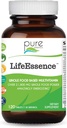 PURE ESLENCE LABS LifeEsence Multivitaminas moterims ir vyrams - Natūralus augalinis papildas - Vitaminas D, vitaminas D3, vitaminas B12, biotinas su visu maistu (120 tablečių)