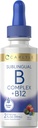 Carlyle Sublingual Vitamin B Complex | with B12 | 2 Fl Oz - Berry Flavor , Vegetarian, Non-GMO, and Gluten Free supplement