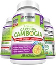 FRESH HEALTHCARE 100% Pure Garcinia Cambogia Ekstrak - Semua Natural Appetite Supressant & Weight Management Dukungan - 180 Capsules