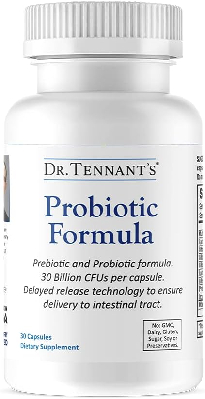 Formule probiotique du Dr Tennant avec des prébiotiques : 30 milliards d'UCF.