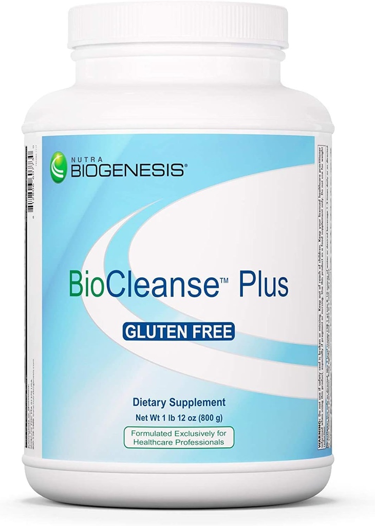 Nutra BioGenesis BioCleanse Plus - Immune & Antioksi Supplement for Women & Men with Milk Thistle, Vitamins, Minerals, 12g Vegan Protein Per Servis - 1 lb 9.7 oz