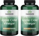 Swanson Apple Cider Vinegar Capsules - Sağlamlıq və Digestive Sağlamlıq dəstək - Kompüterinə kömək edir - (180 Kapsül, 625mg Hər bir) 2 Pack
