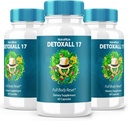 (3 Pack) DetoxAll 17, DetoxAll 17 Full Body Reset, DetoxAll17 Συμπλήρωμα διατροφής για τη συνολική υγεία και ευεξία, μέγιστη δύναμη όλα τα φυσικά χάπια για την ενίσχυση της ενέργειας, Detox Όλες οι 17 κριτική (180 κάψουλες)