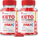 (2 Pack) Lifetime Keto Max Gummies - Oficjalna formuła, Wegan, Non GMO - Lifetime Keto Plus acc Gummies, Life Time Gummies with Lifetime Gummies, Witamina B12, Beet Root, Pomegranat (60 Gummies)