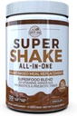 Country Farms All-in-One Super Shake Maaltijd Vervanging 15g Plant Protein Dieetsupplement met Superfoods, Vitaminen, Probiotica en Prebiotica, 12 Servers, Chocolade, 12.48 Oz