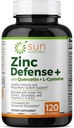 Zinc Defensa+ amb Quercetin, Bromein, L-Cysteine, EGG (roveu de te verd), Viminades C, D3 & K2, 2Month Previsiony, 120 Viaps, No-GO, Guten Free