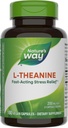 Nature's Way L-Theanine, Spress Support *, насърчава релаксацията *, 200 mg на 2-Capsule Serving, Веган, 180 капсули