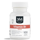 365 by Whole Foods Market, Vitamin B1 100mg, Vegan, 100 Tablets