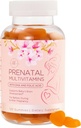 Vitamina Prenatale Gummies - Nutrienti Essenziali per Donne, Gravidanza & Sviluppo Fetale - Include Folate (acido felico), DHA, Cholina, vitamina D - Preparare, Support & Nourish Health - 120 Gummies