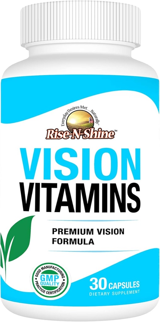 Vision Vitamīni Formula ar luteīnu, vitamīnu A, Taurīns, cinks, kurkuma saknes un vairāk, lai atbalstītu Vision 30 Skaits