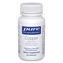 Pure Encapsulations Copper Glycinate 60's - 2 mg Copper Supplement, Supports Red Blood Cell Formation* - Aids Energy Metabolism - Non-GMO & Vegan - 60 Capsules