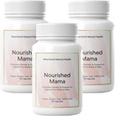 Nourished Mama Prenatal Multi Vitamina - Vegan Multivitamine pentru Preconceptia, Sarcina, Postpartum si Alaptare Suport - Fier-Free cu Folat metilat & Choline doze mari - 270 capsule