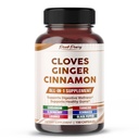 Ultra Cloves with Ginger & Cinnamon - All-in-1 Supplement for Digestive & Oral Health Support - 150 Capsules
