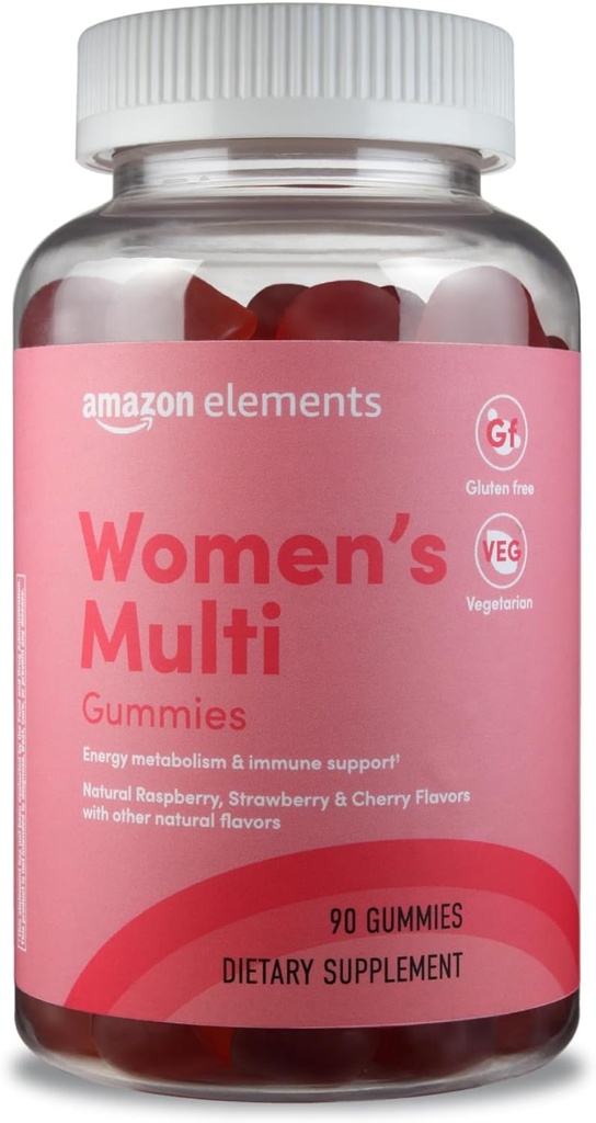   Elements - Adult Women’s Organic Multivitamins, 90 Gummies (30 servings), Vegetarian, Gluten Free (Previously Revly)