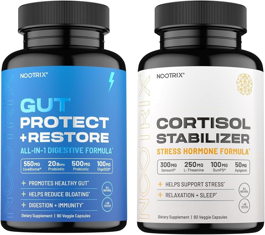 Stabilizzatore di Nootrix Cortisol e Manager & Gut Health Support