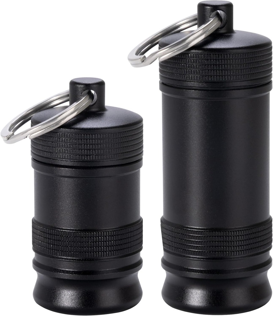 Portable Pilula Keychain - rezistent la apa aluminiu aluminiu pastila caz mic, Metal Pilula container pentru Purse Daily Pill Box Medicina Organizator pentru Exterior Camping Travel