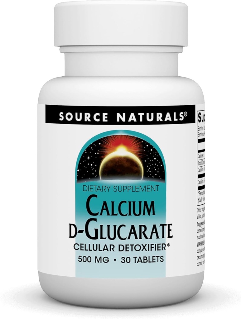 Kilde Naturals Kalsium D-Glucarate 500mg Cellular Detoxifier - 60 tabletter