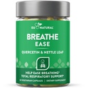 Breathe Inhaler Support Supplement - Sinus, Lungs, Open & Clear Airways - Seasonal Nasal Health, Bronchial Wellness, Healthy Chest - Quercetin, Vitamin D, Bromelain Pills - 60 Vegetarian Soft Capsules
