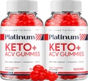 (2 balenie) Platinum Keto ACV Gummies - Advanced Formula Platinum Keto Plus ACV Gummies Apple Cider Vinegar Platinum ACV Gummies Dietary Supplement Reviews Muži Ženy (120 Gummies)
