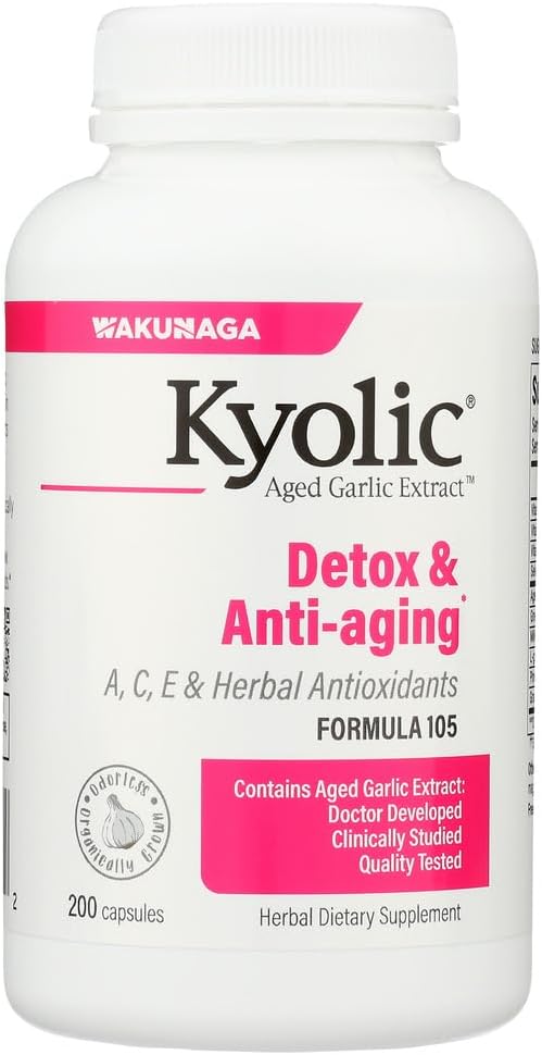 Kyolický česnek Formule 105 Detox & Anti- Aging (200 Kapsle)