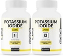 (2 Pack) Capsule di Iodido di potassio 130mg Dose - 60 Serve - Supporto tiroide e difesa - KI Potassium Iodine Thyroid Support Vitamine