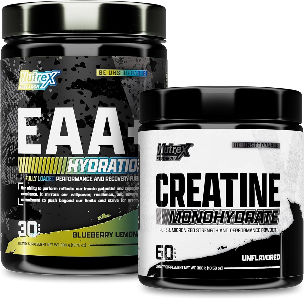 Nutrex Research EAA Hydration Blueberry Lemonade Aminos & Creatine Monohydrate Powder