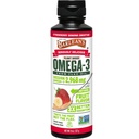 Barlean's Strawberry Banana Flaxseed Oil Liquid, Vegan Omega 3 6 9 Supplements for Kids & Adults from Cold Pressed Flax Seed Oil with 2,968 mg of Vegan Omegas, Non-GMO & Gluten Free, 8 oz