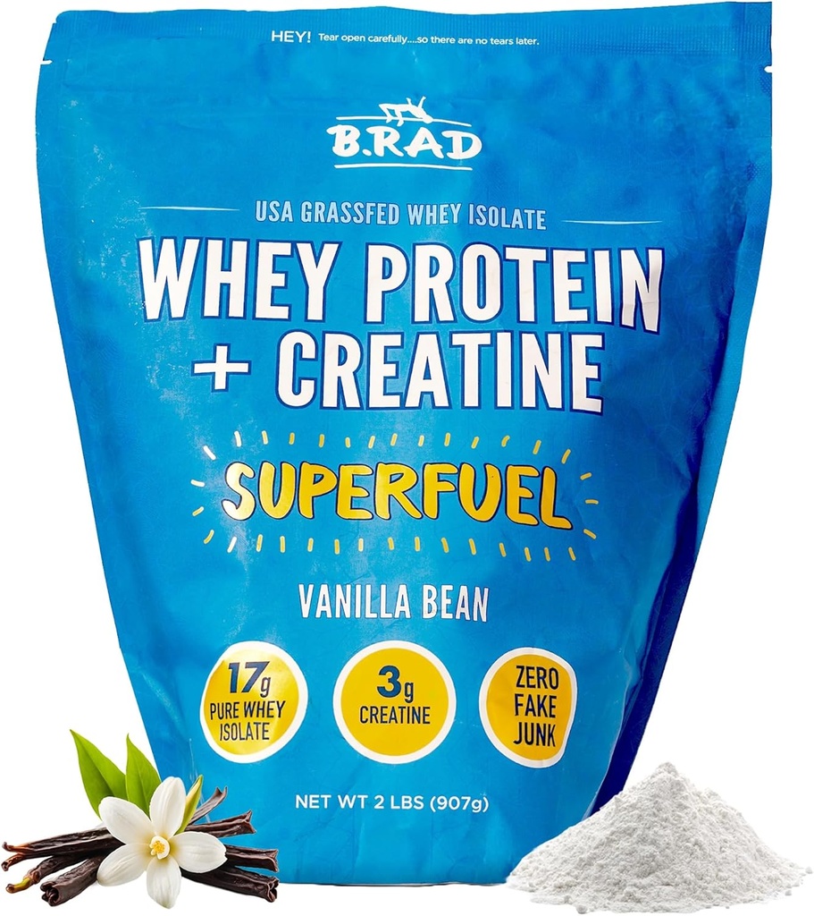 B.rad Superfuel - Grass Fed Whey Protein Izolat Okrepljen z Kreatin 