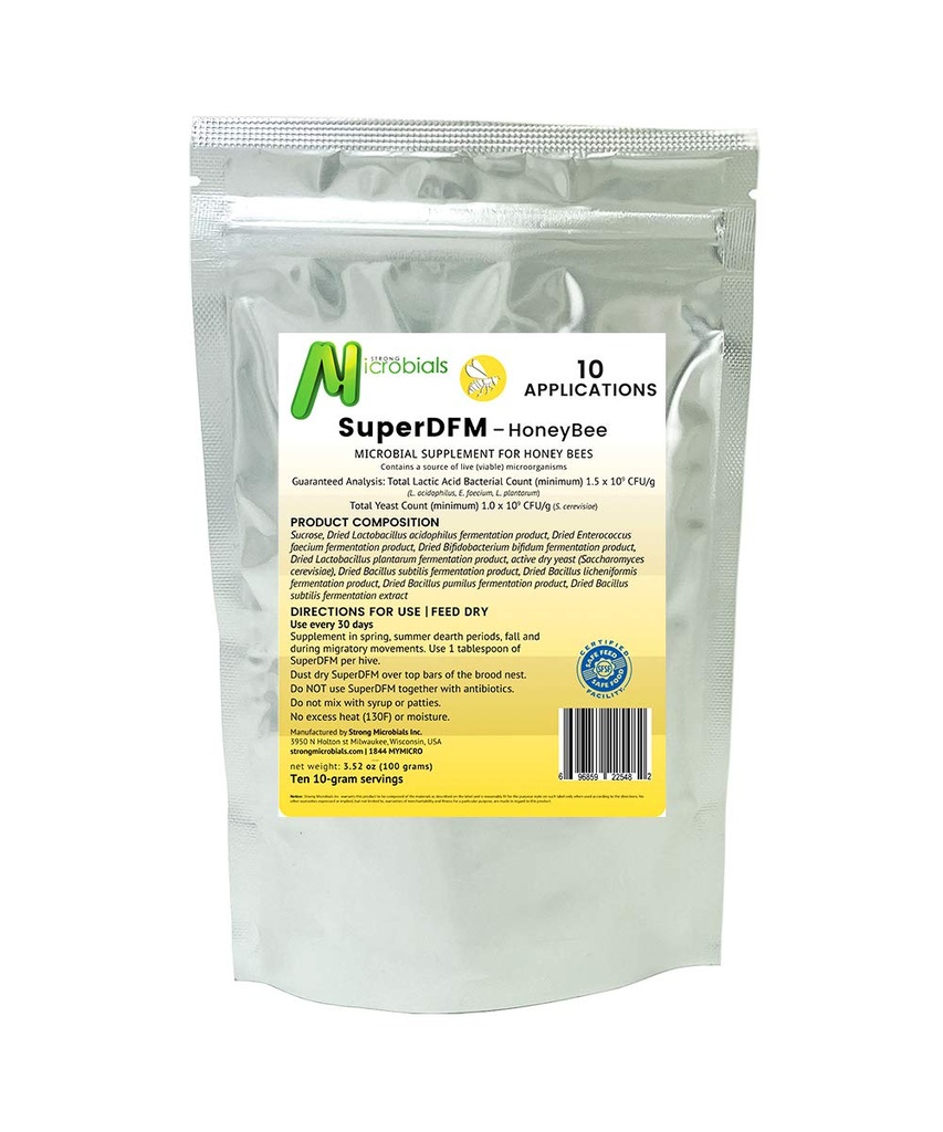 HoneyBee, Probiotic Supplement for Bees, 10 Applications