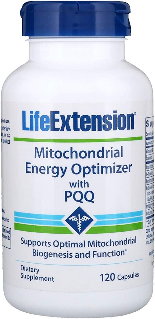 Optimizador de Energía Mitocondrial con BioPQQ, 120 cápsulas