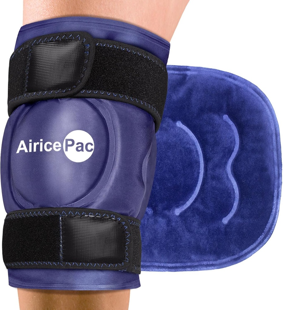 Ice Pack pentru Genunchi Durere Relief, Gel Recusable Ice Wrap pentru leziuni, Umflare, Chirurgie de înlocuire genunchi, Cold Compress Terapie pentru Artrită, Menisc Tear și ACL, Albastru