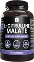 PURE ORIGINEEL INGREDIËNTEN L-Citrulline DL-Malate 2:1 (365 capsules) Geen Magnesium of rijstvullers, altijd zuiver, lab geverifieerd