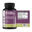 Power Seed Acai - Nitric Oxide Booster. Supports Blood Flow, Blood Sugar Levels, Metabolic Function & Energy. Super Strong Antioxidant. Caffeine-Free. Patented Formula | 60 Capsules