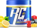 Ronnie Colemans BCAA XS pulver med EAA, forgrenet kæde Aminosyrer Post Workout Muscle Inddrivelse, Sukker gratis hydrering drik for kvinder og mænd, Lemonbeary Gumies, 30 Servering