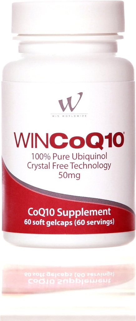 Win CoQ10 Ubiquinol puro 50 Mg, 60 Servings