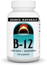 Iturburua Naturalak B-12 bitamina, Energia Ekoizpena onartzen du, 2000 mcg - 200 Barazki Lozenges