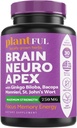 Nootrop Brain Supplement for fokus, energi, hukommelse og Clarity Booster Note 124; Hurtig Absorption Brain Vitaminer For voksne - Nootropics piller med Ginkgo Biloba, St Johns Wort, Bacopa Monnieri