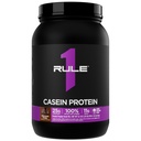 Rule 1 Proteins Casein Protein - 25g Protein and 11g EAAs Per Serving from Slow-Release Micellar Casein for Overnight Recovery and Sustained Delivery Between Meals (2 Pounds, Chocolate Fudge)
