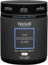 WelleCo The Goddess Elixir, complément de ménopause pour les femmes avec vitex, trèfle rouge et vitamines B, soutient l'équilibre hormonal, la sueur nocturne et les flashs chauds, 60 capsules