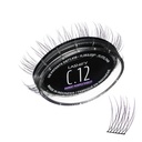 Lashify Curl 12mm Gossamer Wimpern Extensions Refill in Ombre Purple, Easy DIY False Lashes für einen natürlichen Look