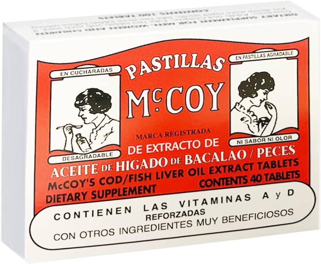 Mccoy Cod/Fish Liver Oil Extract tabletit 40