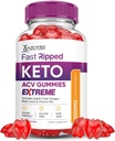 Justified Laboratories Fast Ripped Keto ACV Gummies Extreme 2000MG Fast Ripped Keto Gummies Apple Cider Vinegar Formulated with Pomegranate Beet Juice B12 Vegan Non GMO 60 Gummys