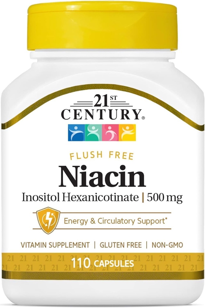Niacin Flush Free 500 Milligrams 110 Kapsulas