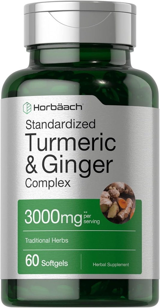 Horbäach Turmeric and Ginger Supplement 3000 mg 