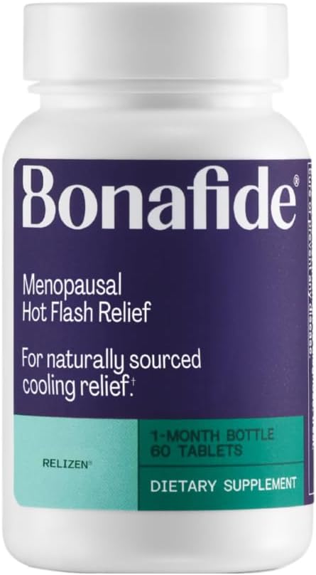 Bonafidek berrargitaratua. Menopausal Hot Flashes & Night Sweats-en laguntza.