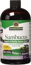 Naturens svar Sambucus Elderberry Syrup 16 Ounce | Great Tasting Immune Support Supplement | Antioksidant, Vegan, Glutenfri, laget i USA | Single Count