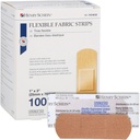 Henry Schein Sterile Adhesive Fabric Bandages, 1 "x 3" - Box av 100 flexibla, andningsbara remsor - Mjuk, Stretchable Wound Covers för första hjälpen, medicinsk användning, kliniker och nödkit